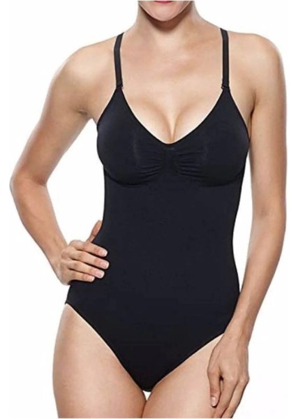 Mamey Model Spor Korse Body Çıtçıtlı Push Up Etkili Korseli Body Zıbın Korse