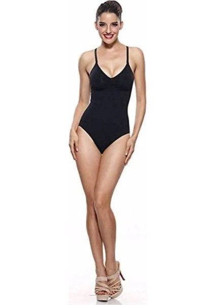 Mamey Model Spor Korse Body Çıtçıtlı Push Up Etkili Korseli Body Zıbın Korse
