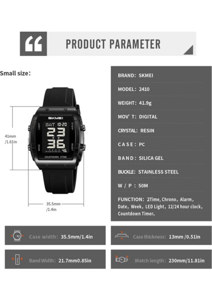Skmei 2410 Trend Model Spor Erkek Kol Saati fırsatları