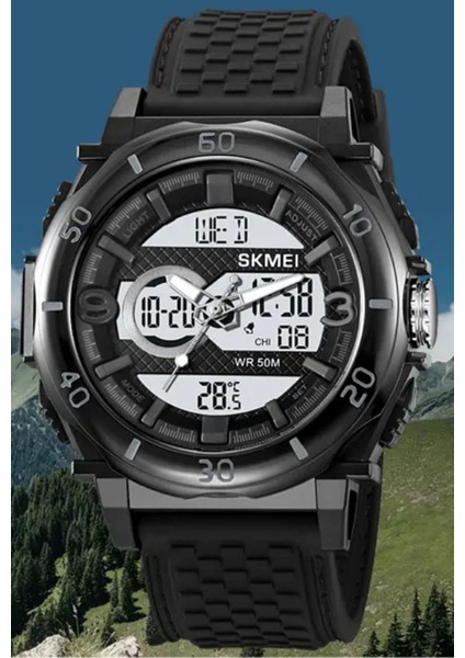 Skmei 2098 Reloj Hombre Dijital Analog Dağcı Erkek Kol Saati fırsatları