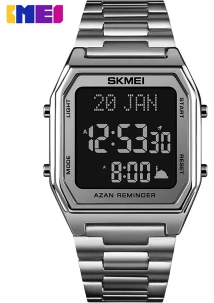 Skmei 1763 Ezanlı Kıblegahlı Erkek Kol Saati