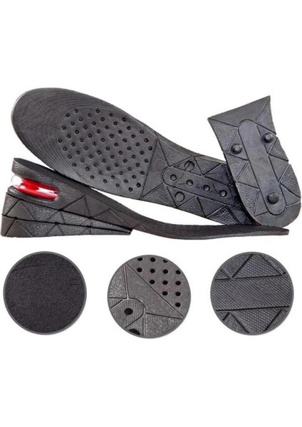 7 cm Hava Yastıklı Boy Uzatıcı Uzatma Tabanı Gizli Tabanlık Uzatan Topuk Tam Boy Ayakkabı Tabanlığı indirimleri