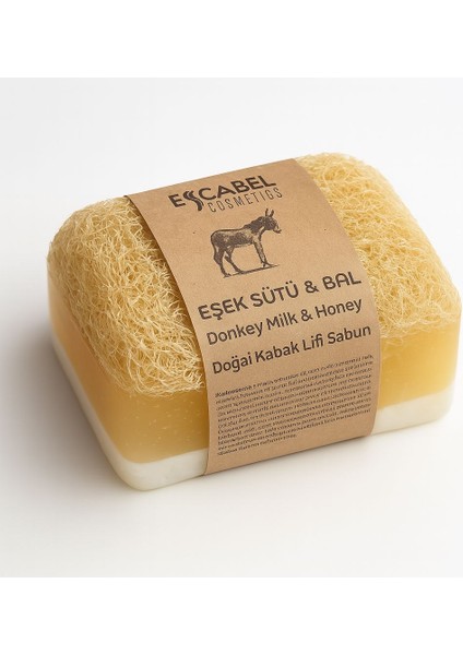 Doğal Kabak Lifli Eşek Sütü & Bal Sabunu 120 gr