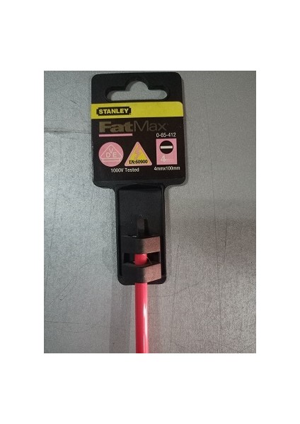 Fatmax 0-65-412 Paralel Izoleli Düz Tornavida 1000 V (4 mm x 100 Mm) fiyatları