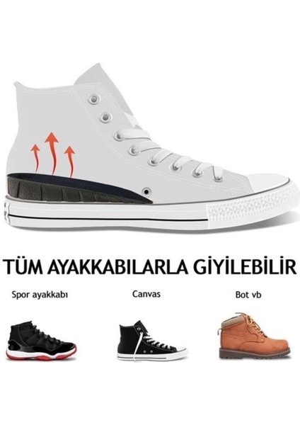 5 cm Boy Uzatıcı Tabanlık Uzama 1 Çift Boy Uzatan Tabanlık Ortopedik Topuk Yükseltici fiyatları