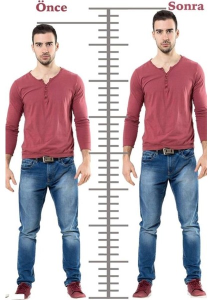 5 cm Boy Uzatıcı Tabanlık Uzama 1 Çift Boy Uzatan Tabanlık Ortopedik Topuk Yükseltici