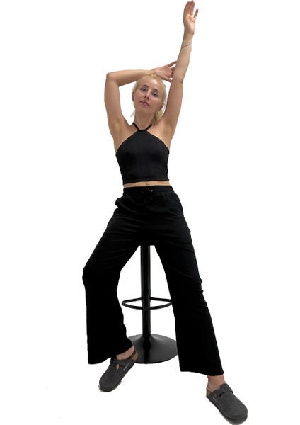 Kadınlar Için Renkli Pantolon - Crop Takım fırsatları