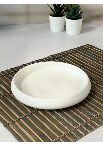 Bıanco Perla Porselen Yuvarlak Tabak 18X3 cm