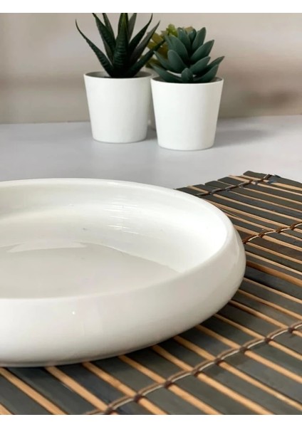 Bıanco Perla Porselen Yuvarlak Tabak 18X3 cm modelleri