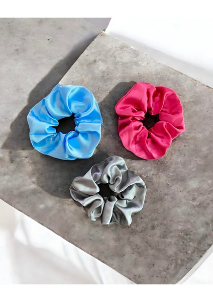 Özel Kutuda City Lights Saten Scrunchie 3’lü Set modelleri