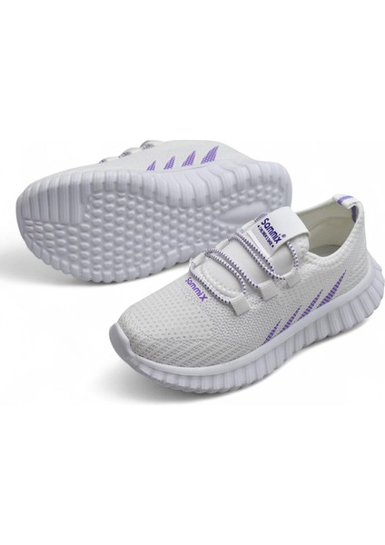 511 Rahat Taban Çocuk Spor Ayakkabı Unisex Spor Ayakkabı Bağcıksız Spor
