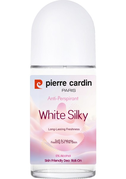 Roll-On Kadın Deodorant Leke Bırakmayan 48 Saat Anti-Perspirant Koruma-White Silky-Beyaz Ipeksi-50 ml