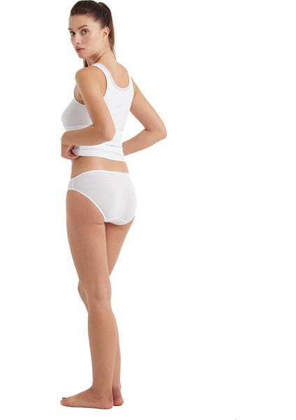 Kadın Atlet Comfort Elegance 1364 - Beyaz