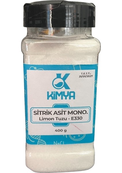 Sitrik Asit Monohidrat (E330) 400 gr - Food Grade Limon Tuzu - Pratik Ambalaj