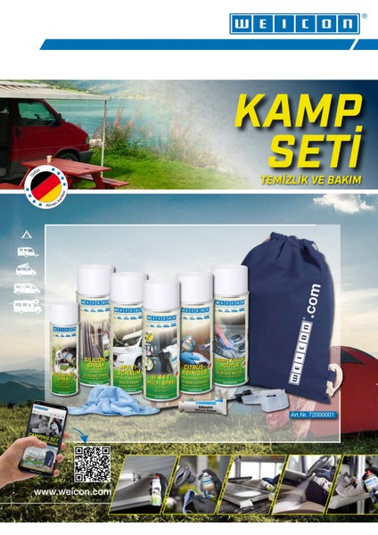 Profesyonel Kamp Karavan Temizlik ve Bakım Seti, 8 Parça