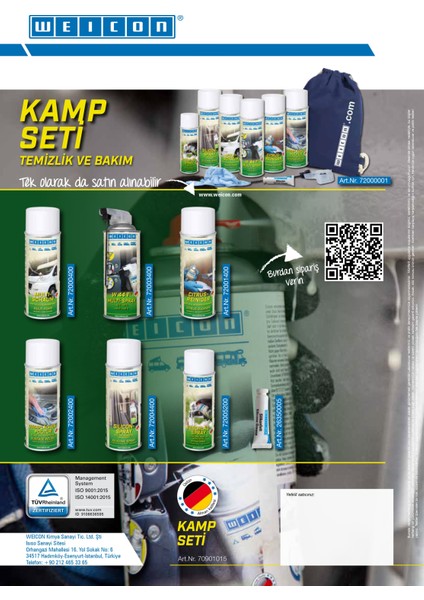 Profesyonel Kamp Karavan Temizlik ve Bakım Seti, 8 Parça