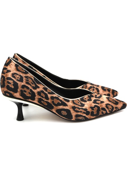 Arcangelo Alçak Ince Topuklu Kadın Stiletto Leopar modelleri