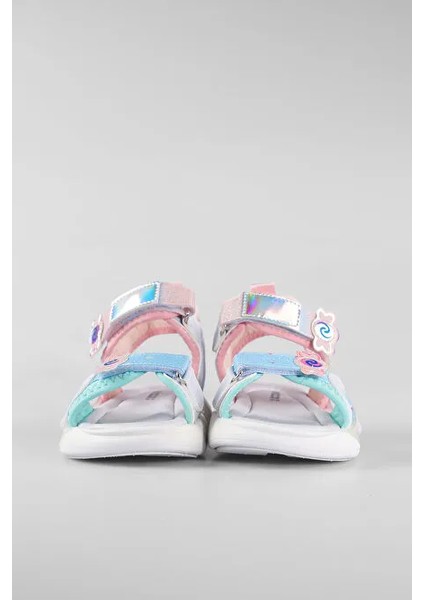 Arial Cırtlı Phlon Hafif Taban Günlük Kız Çocuk Sandalet Çok Renkli indirimleri