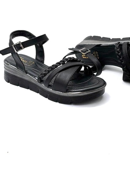 Sümbül Poli Hafif Taban Günlük Kadın Sandalet Siyah fiyatları