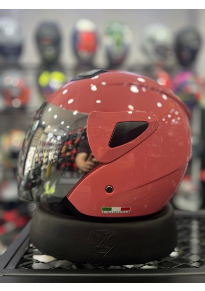 733 Pembe Yarım Kask Aynalı Vizör fiyatları