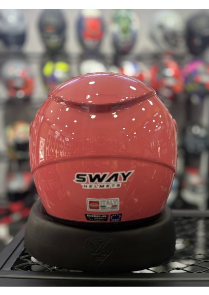 733 Pembe Yarım Kask Aynalı Vizör modelleri