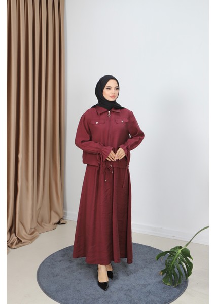 Fermuarlı Etekli Modal Takım