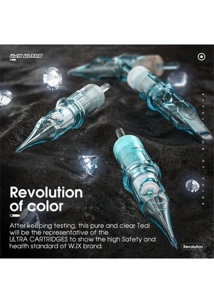 Ultra Cartridges - 0807 Rl Round Liner Long Taper - Kartuş Dövme Iğnesi