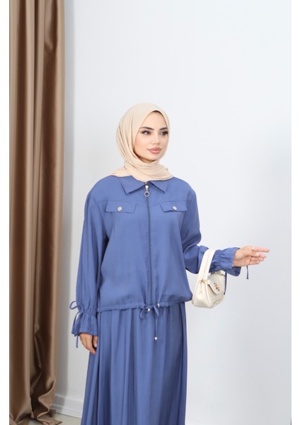 Fermuarlı Etekli Modal Takım modelleri