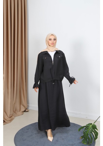 Fermuarlı Etekli Modal Takım