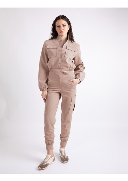 Brunella Kargo Vizon Kadın Pantolon