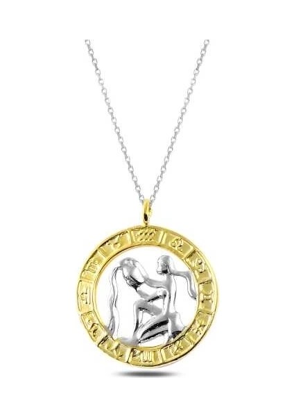 ​gümüş Gold Kova Burcu Kolye