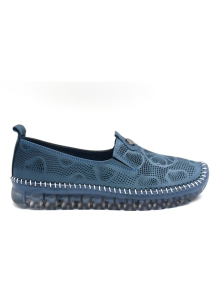 Iniesta Hakiki Deri Şeffaf Rahat Taban Günlük Kadın Ayakkabı Kot