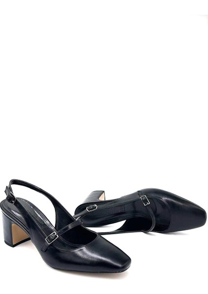 (Park Moda) Burnu Kapalı Topuklu Kadın Ayakkabı Siyah fiyatları