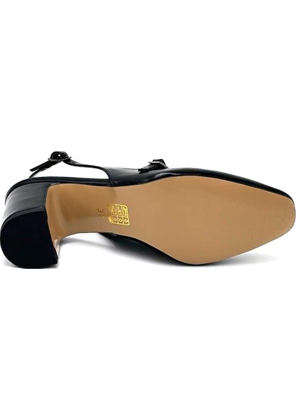 (Park Moda) Burnu Kapalı Topuklu Kadın Ayakkabı Siyah fırsatları