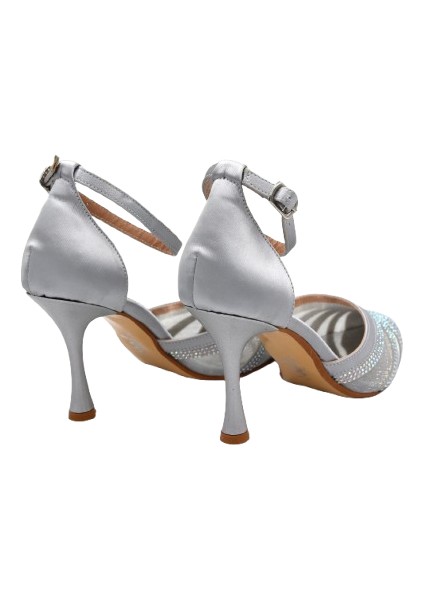 Damla Taş Detaylı Topuklu Kadın Ayakkabı Gumüş indirimleri