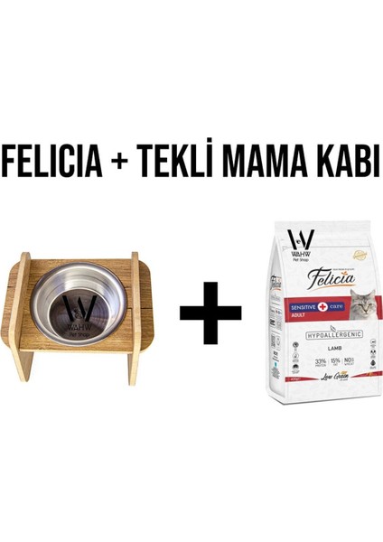 Kedi Maması 400 Gr, Mama Kabı Hediyesi, Düşük Tahıllı ve Kuzulu Lezzetli Seçenek