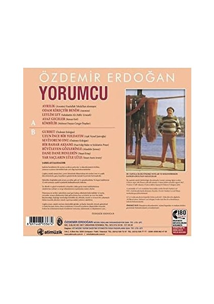 Erdoğan / Yorumcu - Gurbet (Analog Kayıt) 33 Devir Lp Plak fiyatları