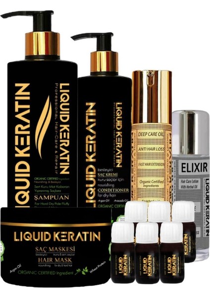 Saç Botoksu Plus Yıpranmış Saçlara Keratin Yükleme Seti