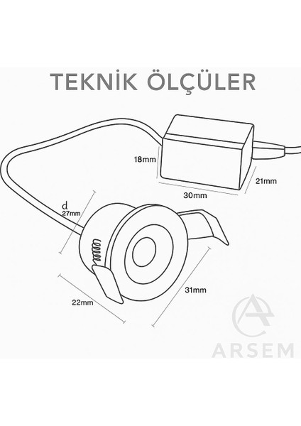 Cata 1.5W Yıldız Spot Power Ledli Satin Kasa ( Günışığı ) CT-5270SG fırsatları