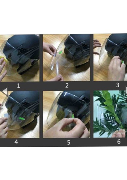 Motosiklet Kaskı Yağmur Kaydırıcı Buğu Önleyici. Film. Şeffaf Renk. 23.5 * 7 cm .ebat fiyatları