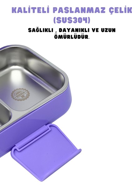 Bento 1030ML Lunchbox Yeni Koleksiyon Tek Katlı 2 Bölmeli Paslanmaz Çelik Sefer Tası Yemek Kutusu fiyatları