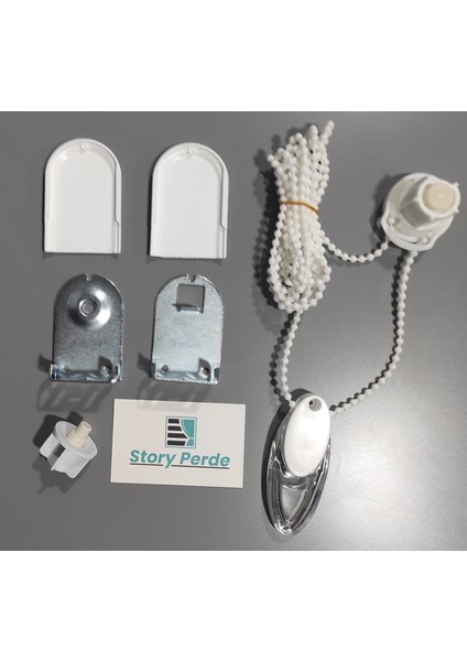 Zebra & Stor Perde Mekanizma Seti - Stor Perde Tamir Seti - Stor Perde Parçaları - Geniş Kasa 4,5 cm. Metal Ayaklı