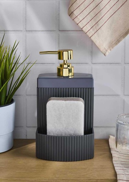 Kelly Sıvı Sabunluk - Sünger Hazneli Mutfak Sabunluğu - 540 ml