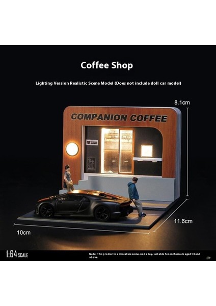 1:64 Minyatür Sahne Modeli Simülasyon 711 Market Süpermarket Fotoğrafçılık Sahne Süsleri Üç Boyutlu Monte Edilmiş (Yurt Dışından)