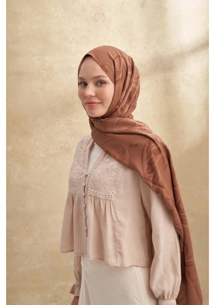 Toprak Armanda Barok Desen Şal 3357