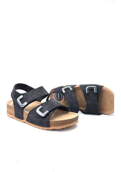 Polaris 166934.Z5FX Cırtlı Rahat Günlük Kadın Sandalet Siyah modelleri