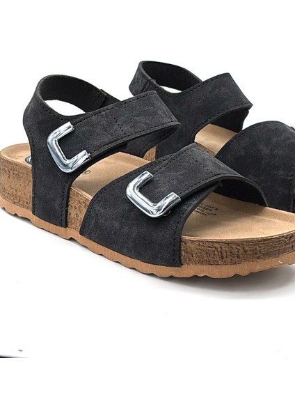 Polaris 166934.Z5FX Cırtlı Rahat Günlük Kadın Sandalet Siyah fırsatları