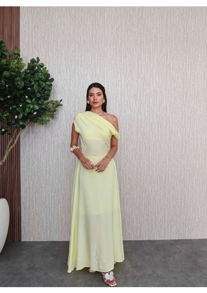 Omuz Büzgü Detay Elbise fırsatları