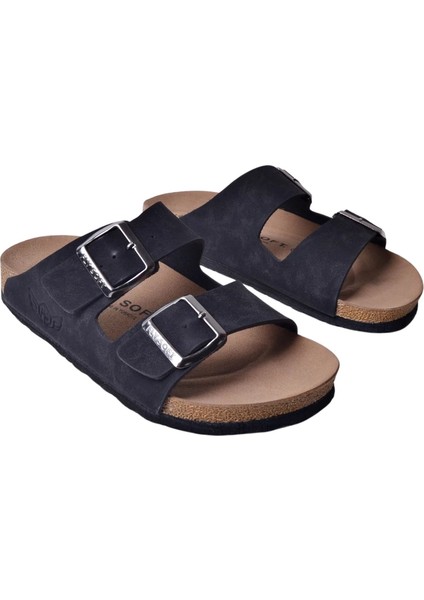 Fly Soft Çift Toka S902 Uniseks Terlik Siyah modelleri