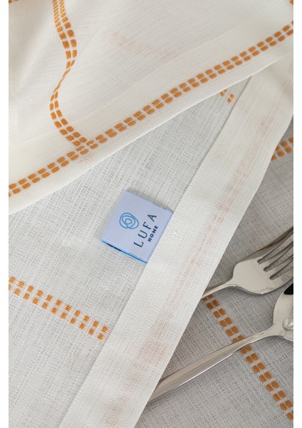 Belen Ekose Oranj Masa Örtüsü fırsatları